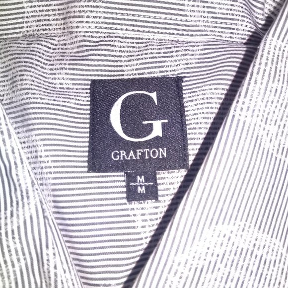 Grafton Slim Fit Stretch Design Print Dress Shirt - Picture 3 of 4